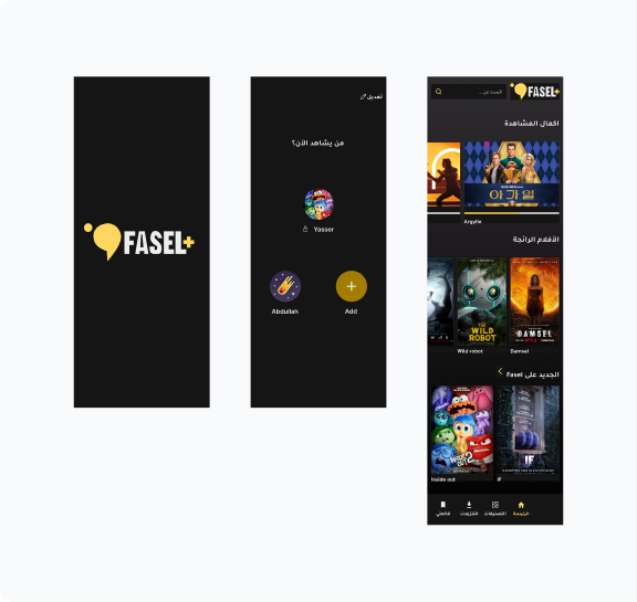 Fasel+ interface design